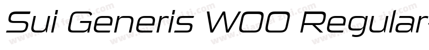 Sui Generis W00 Regular字体转换